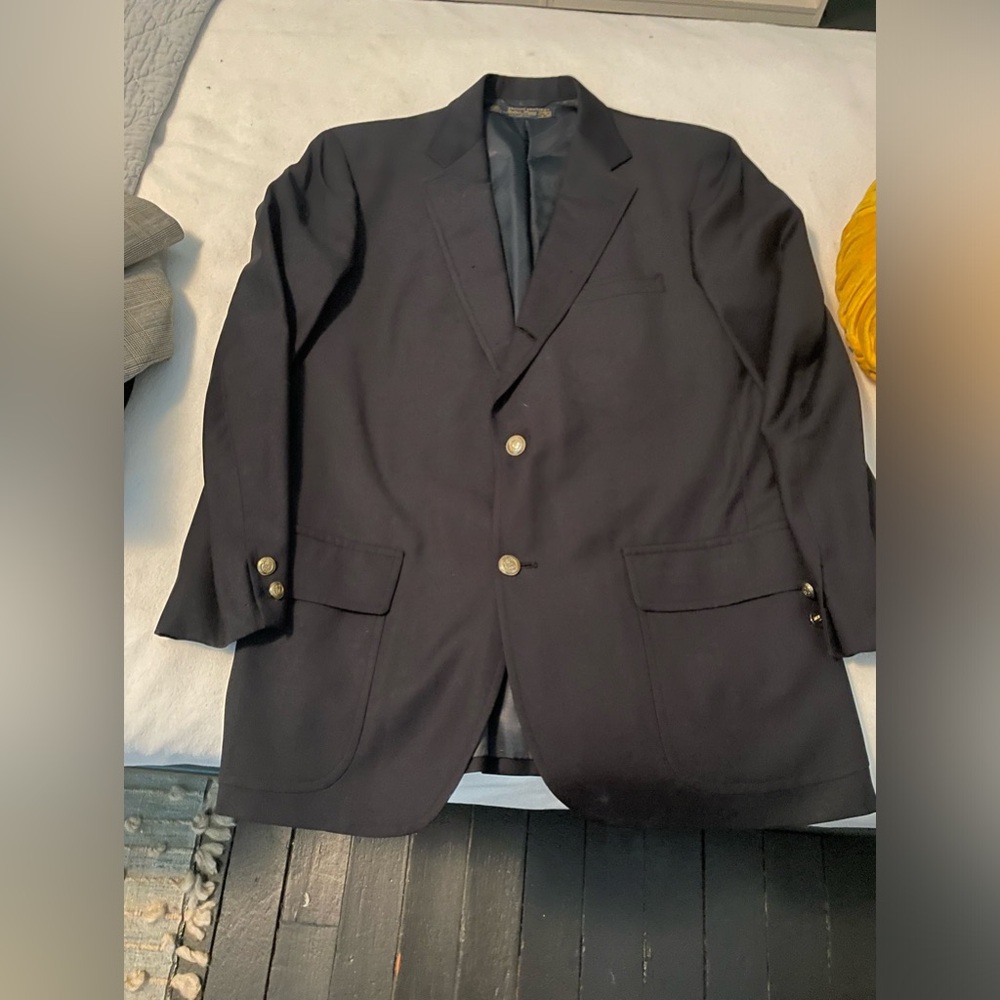Vintage Brooks Brothers navy blazer sport coat coat 40